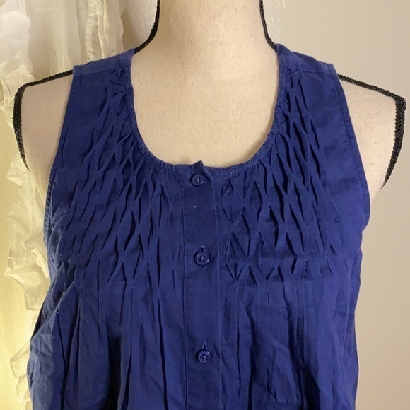 J. Crew Sleeveless Button Down‎ Blouse Top Size 2 - Picture 3 of 7